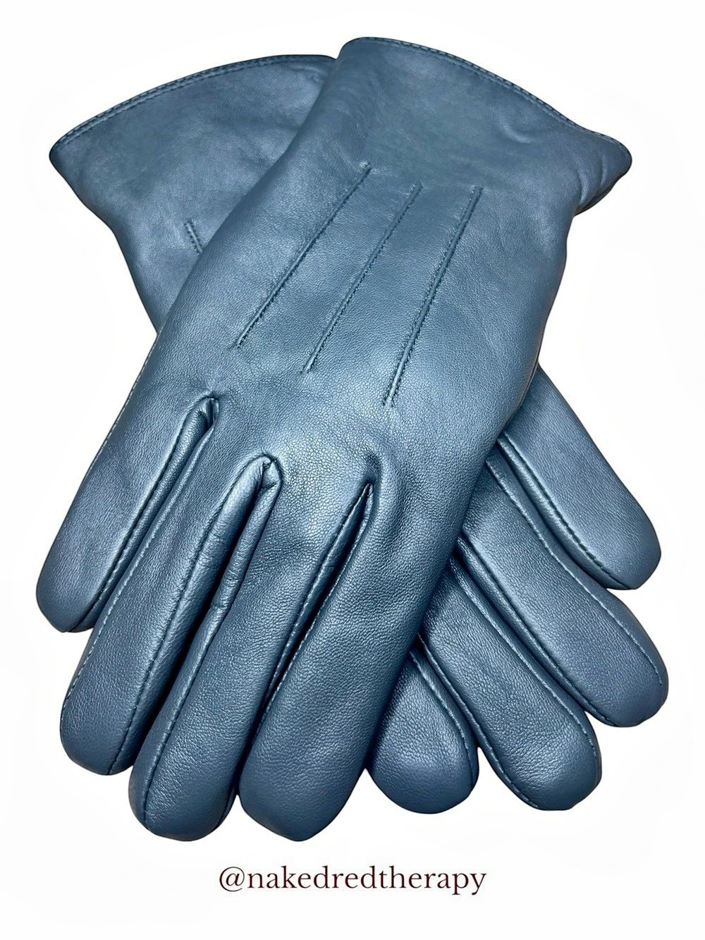 NWT | Harssidanzar Genuine Leather Gloves Cashmere Lining | Grey | Size Medium